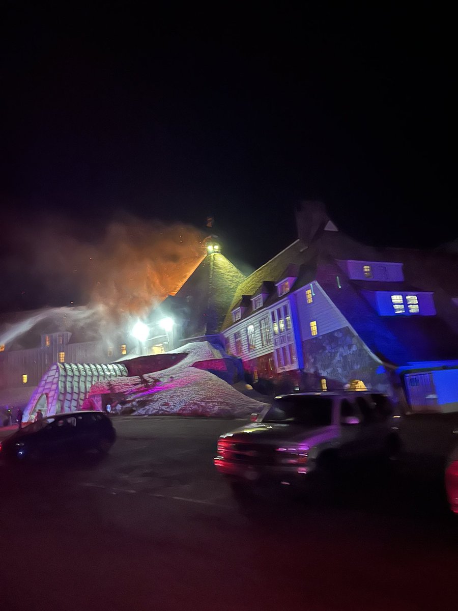 Firefighters battle three-alarm fire at historic Timberline Lodge