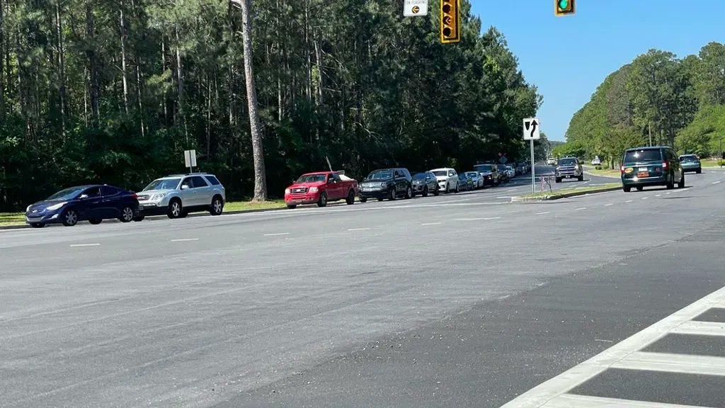 A bomb threat prompted the evacuation at Carolina Forest High School Wednesday morning, according to a district official