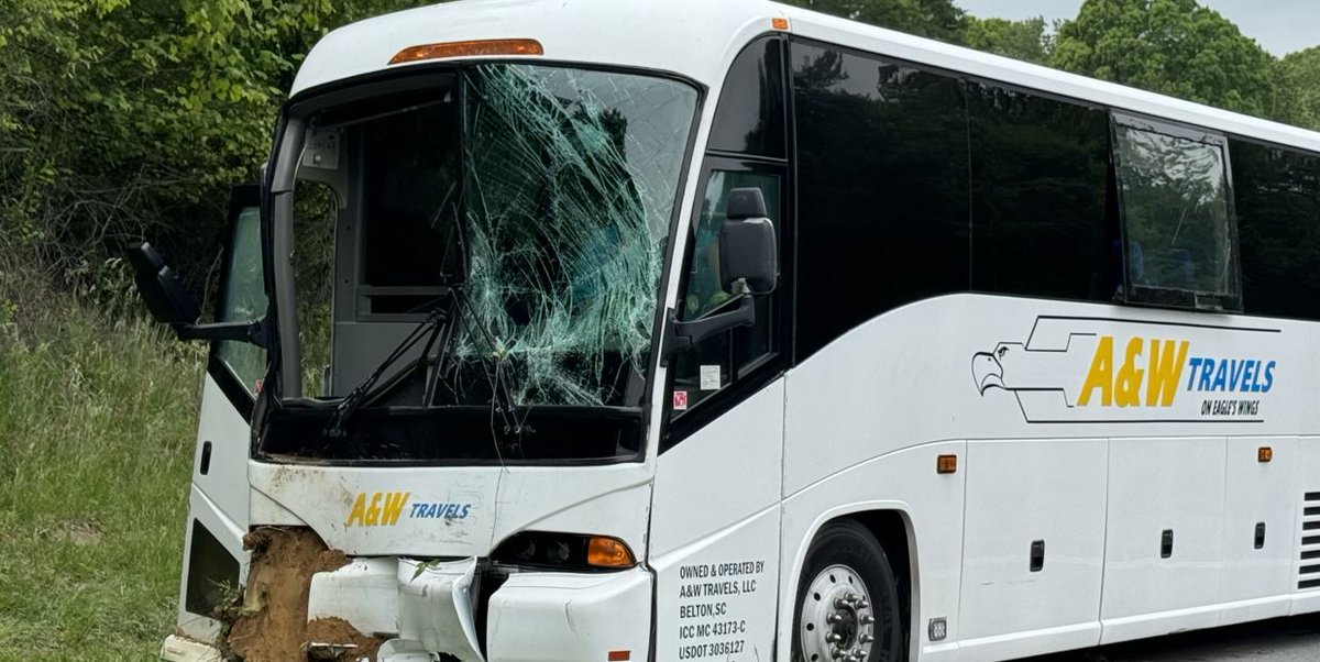 Bus driver cited in I-85 Gaston County bus crash, 7 children injured, police say