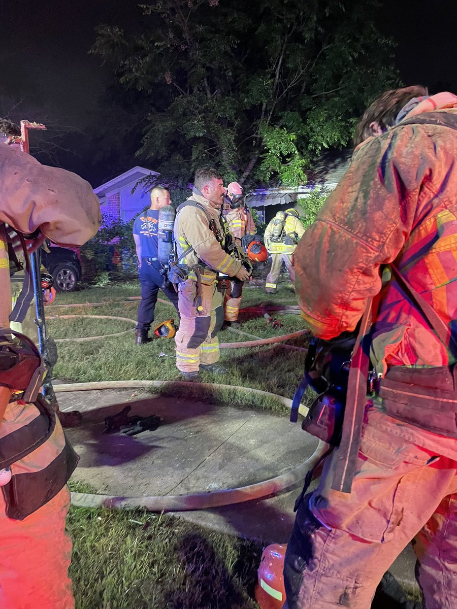 AFD on scene of a structure fire in the 7100 block of Cherry Meadow Dr. Crews working to extinguish fire and complete multiple searches inside residence.