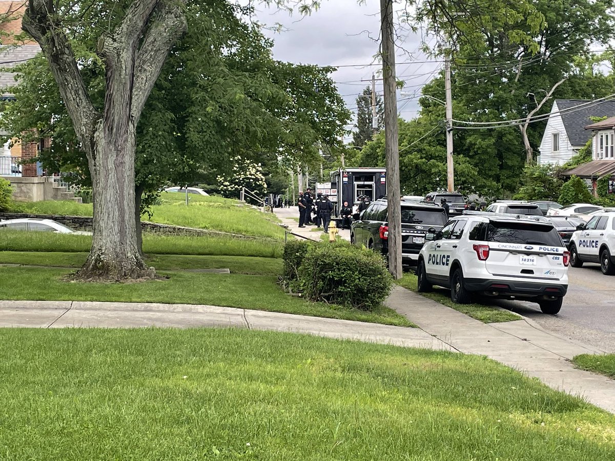 CPD managing a SWAT scene in West Price Hill where they say a man is inside a two family home with weapons &amp; a hostage. So far two older women in one part of the home were able to come out.