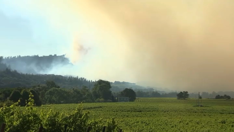 A Spare the Air alert remains in effect for parts of the North Bay and East Bay due to wildfire smoke from the Point Fire in northern Sonoma County