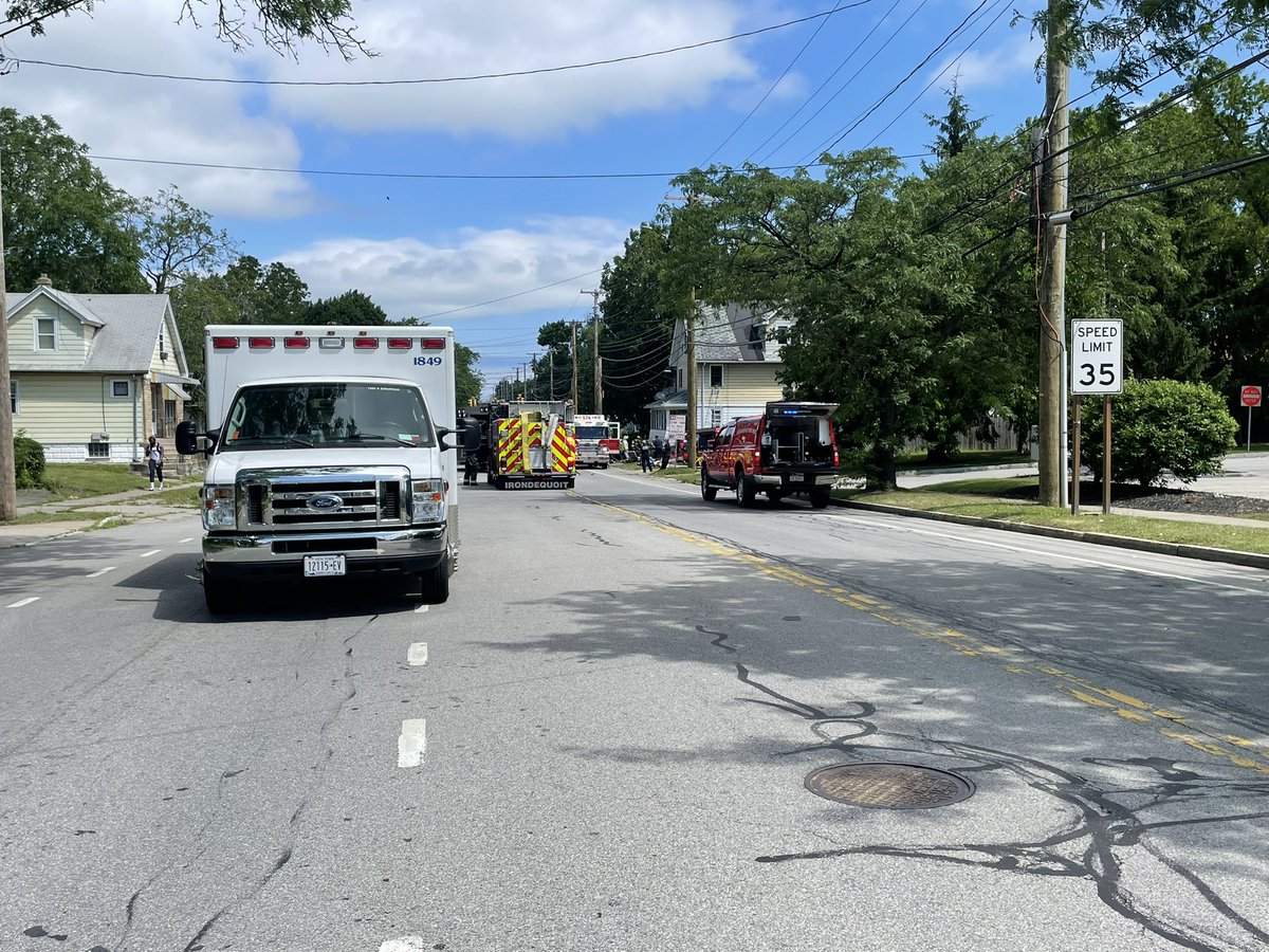 North Goodman Street between Norton Street and Reynolds Ave in Irondequoit due to a house fire. @IrondequoitFD @IrondequoitPD and Irondequoit Ambulance are on scene