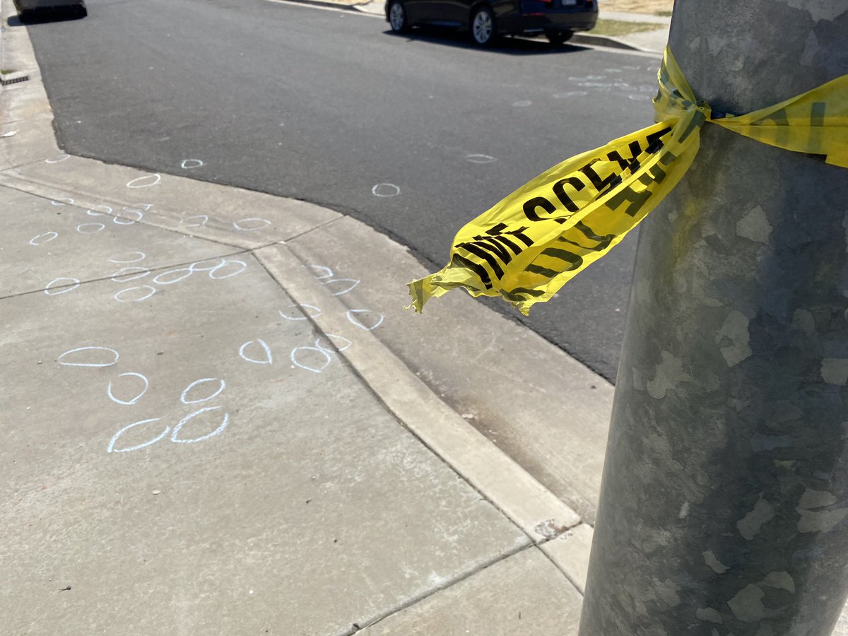 3 hospitalized after bullets fly in Stockton neighborhood Evidence markings litter Torino Drive today after an early morning shooting left 3 women with non-life-threatening injuries. Police are still searching for the shooter or shooters
