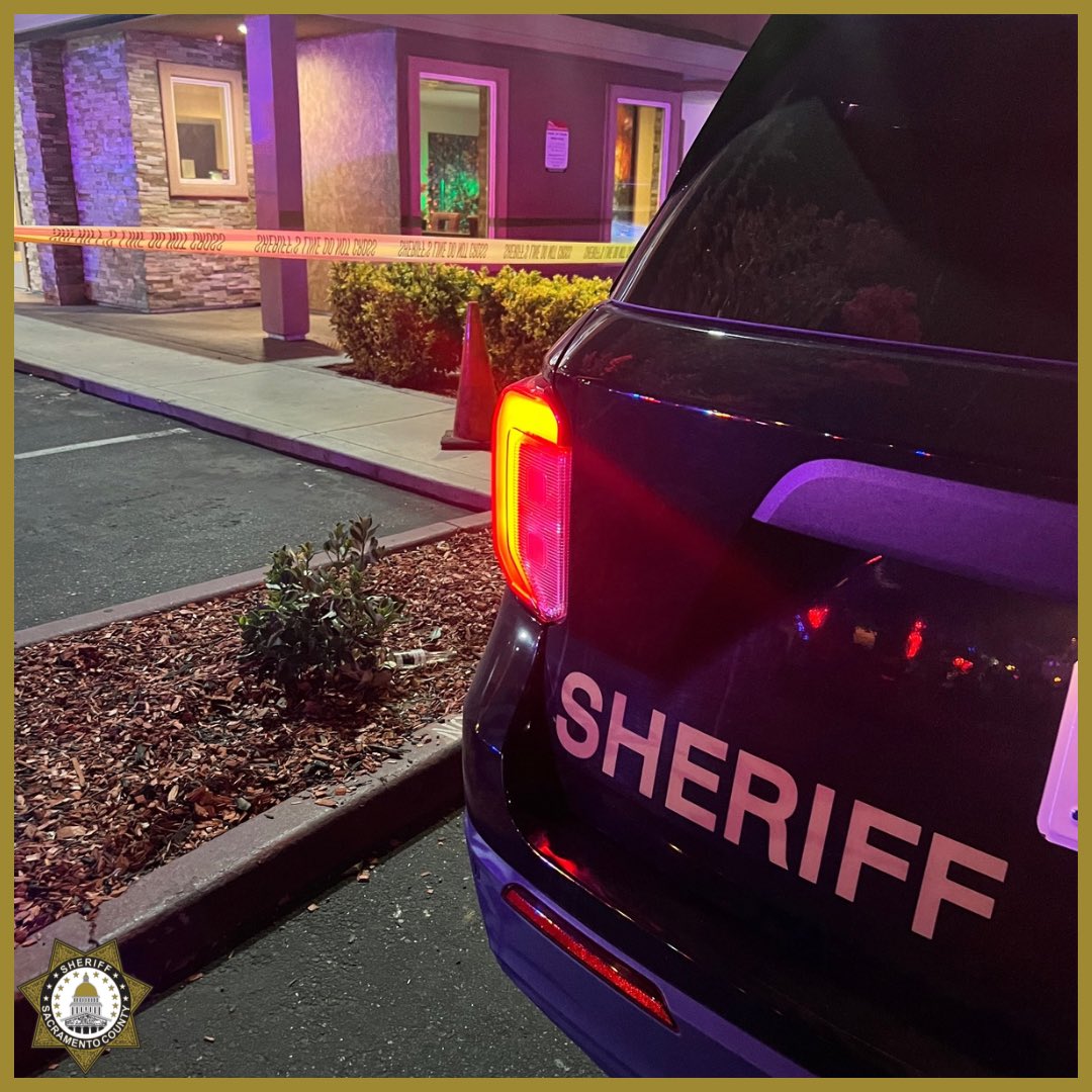 Shooting at a hotel on the 4300 block of Watt Avenue in North Sacramento. One adult male victim transported to the hospital with a gunshot wound to his chest. Deputies and detectives on scene