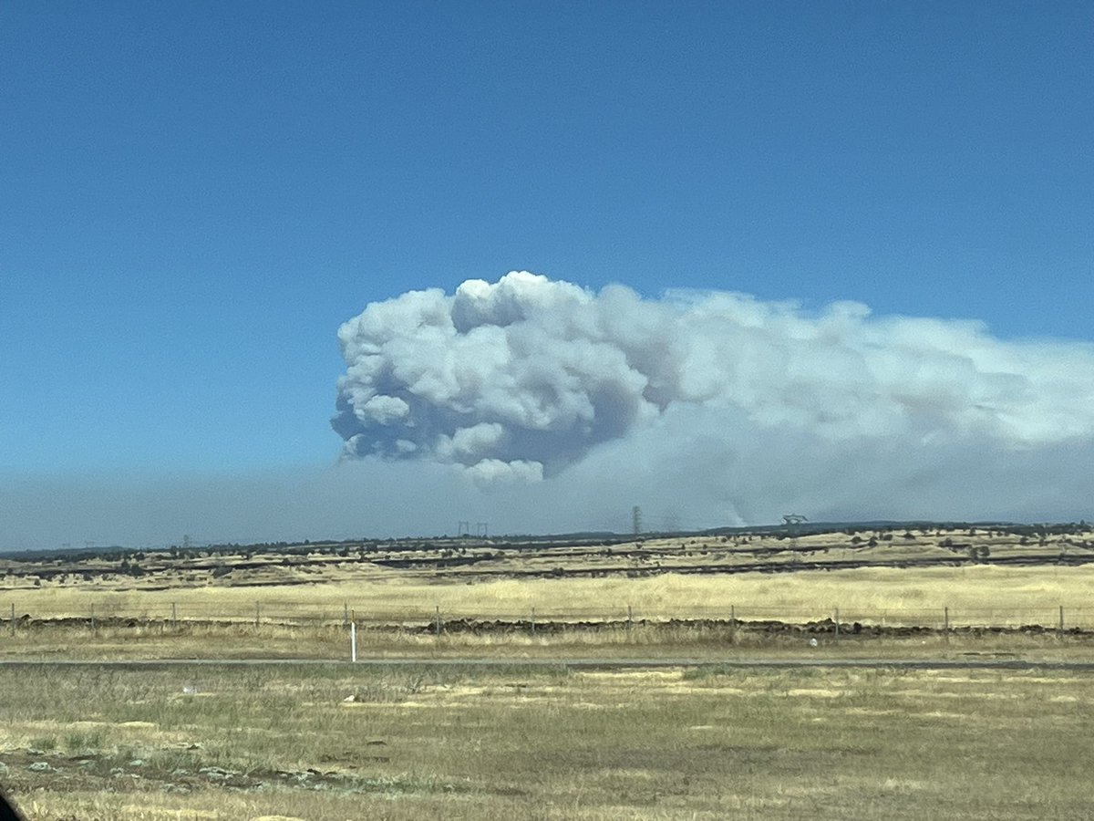 Driving up Highway 99 from Sacramento toward Chico, you can see the  plume of smoke coming off of the Park Fire. @CALFIRE_ButteCo&rsquo;s latest update (9 a.m. today) said that 134 structures have been destroyed, including some homes