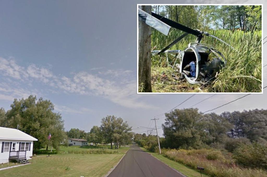 Pilot dead after helicopter crashes in Upstate New York swamp