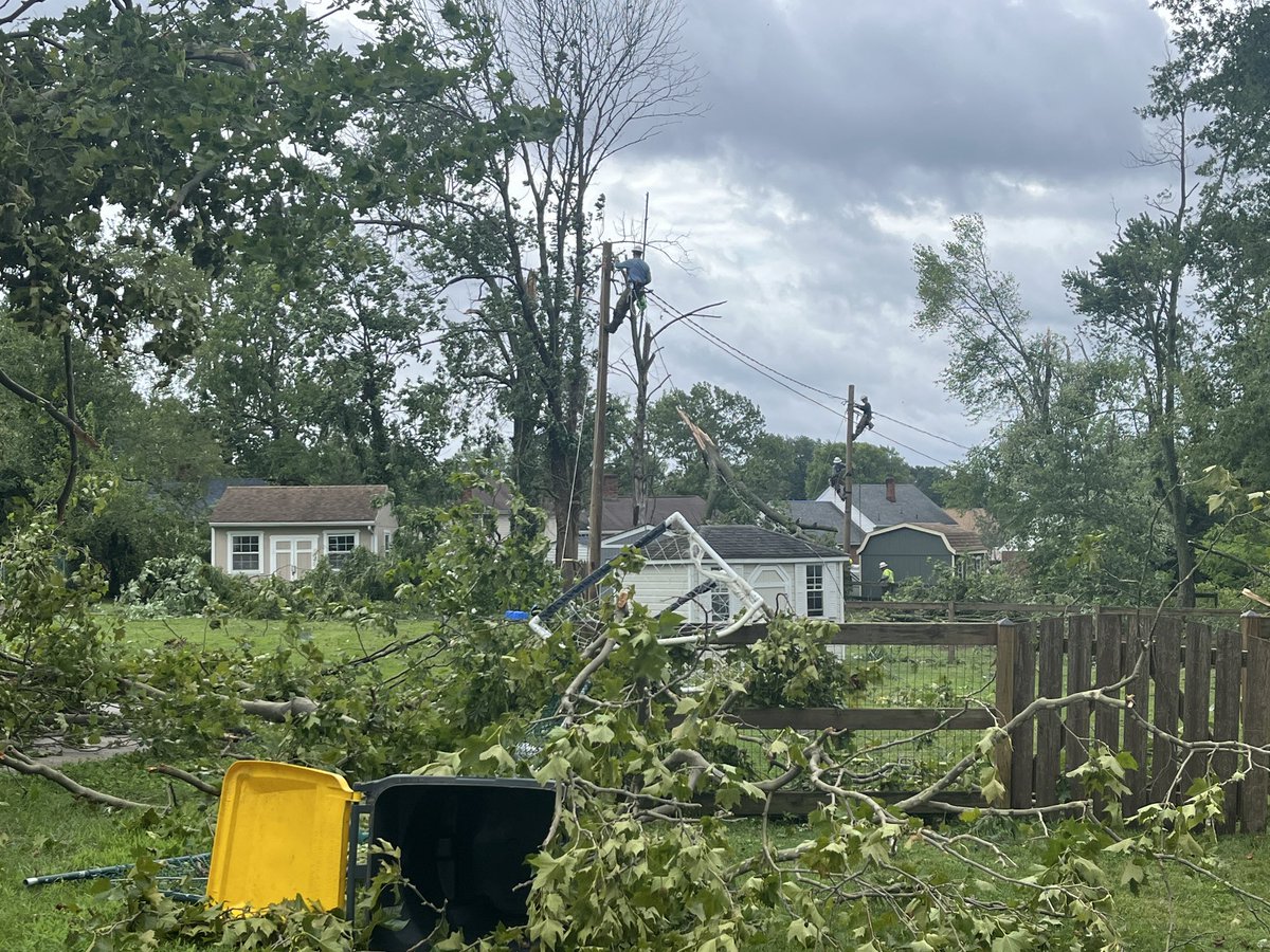 This is just some of the damage from an EF-1 tornado that touched down last night in New Castle County, DE. The Sherwood Park neighborhood was hit the hardest. 95 mph winds sent trees onto cars and into homes. Luckily, no reports of injuries