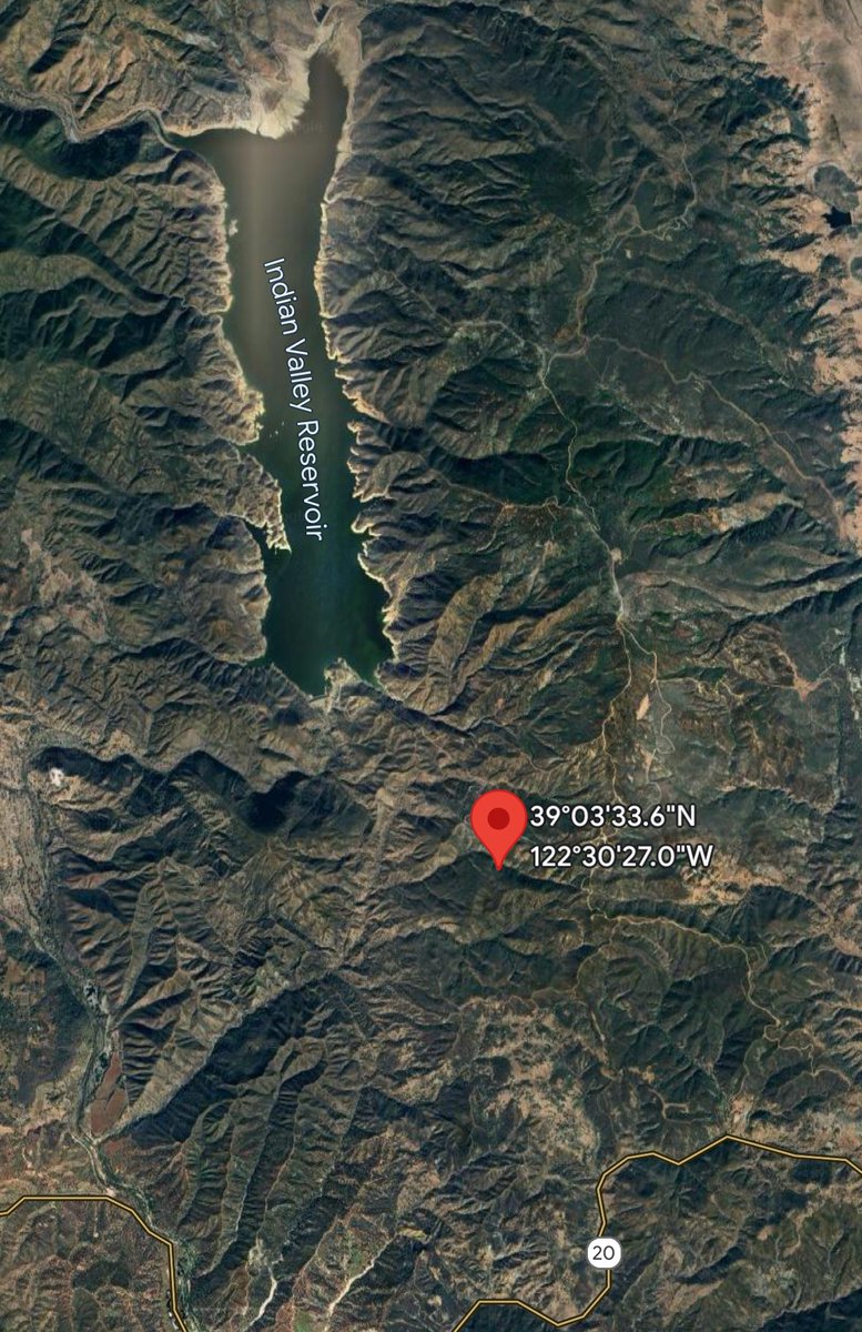 ReservoirFire: CAL FIRE along with resources from local agencies and @MendocinoNF are responding to a vegetation fire to the southeast of Indian Valley Reservoir. The fire is approximately 40 acres in grass and brush with roads on two sides of the fire