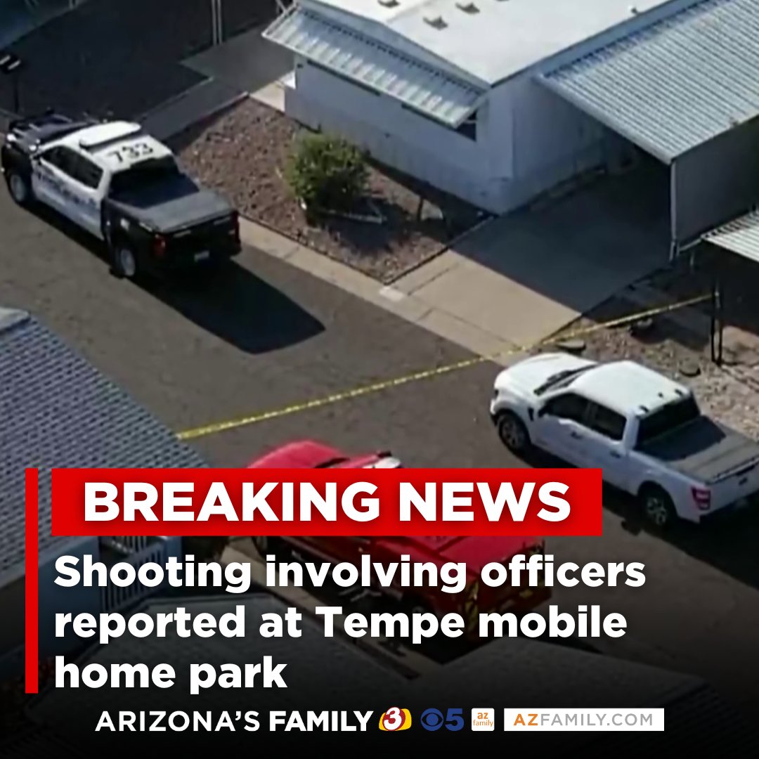 The shooting was reported around 7 a.m. at the Meadows Mobile Home Park, near 48th Street and Southern Avenue. Authorities say there is no threat to the community