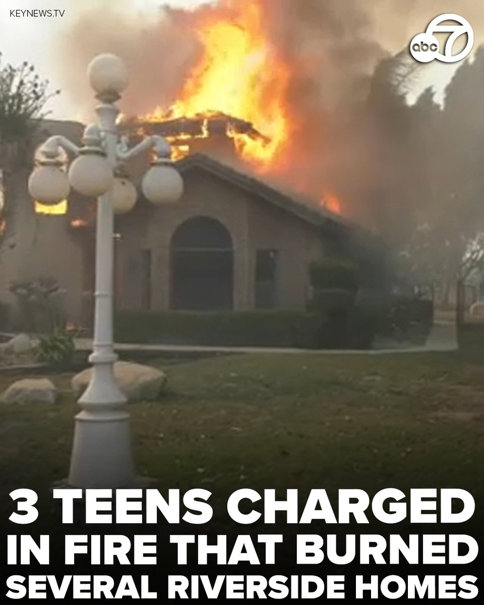 Two 16-year-olds have been arrested in connection with a brush fire that destroyed several homes in a Riverside neighborhood. A third teen suspect was also charged but has not yet been arrested. The fire was sparked by illegal fireworks, officials say