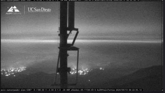 The Bridge Fire- LA County ( Angeles National forest ) 51,791.8  acres actively burning. Live shots as of 4:27 Am( 9/13 /24) from the Cal Fire cameras. Additional Cal Cameras in the Area have gone down