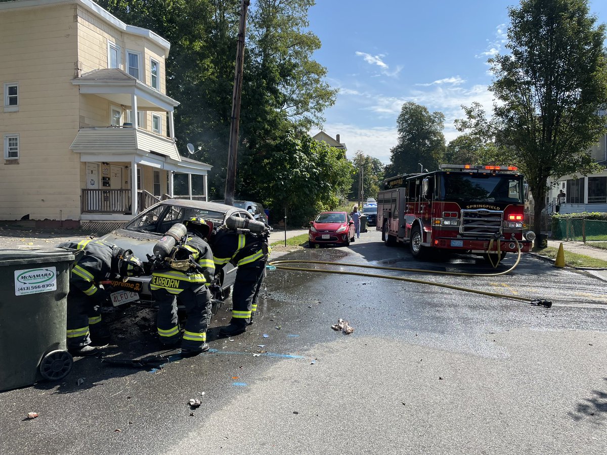 SFD responded to 476 Franklin St. For a car fire. Fire has been extinguished one person suffered non life threatening injuries. Springfield Arson And Bomb Squad determined the cause to be accidental