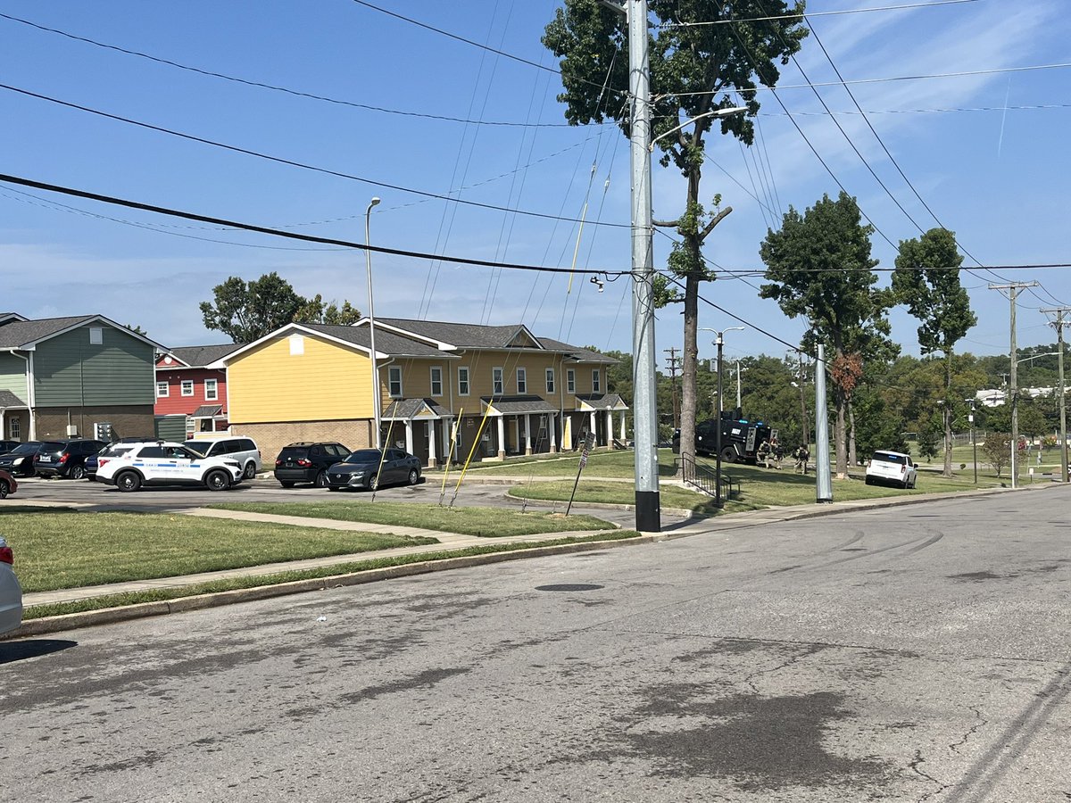 SWAT is currently outside of a home on N 7th St. The subject inside is believed to be the same man who shot at an East Precinct officer during a foot pursuit around 2:30 a.m. The officer did not return fire & was not injured