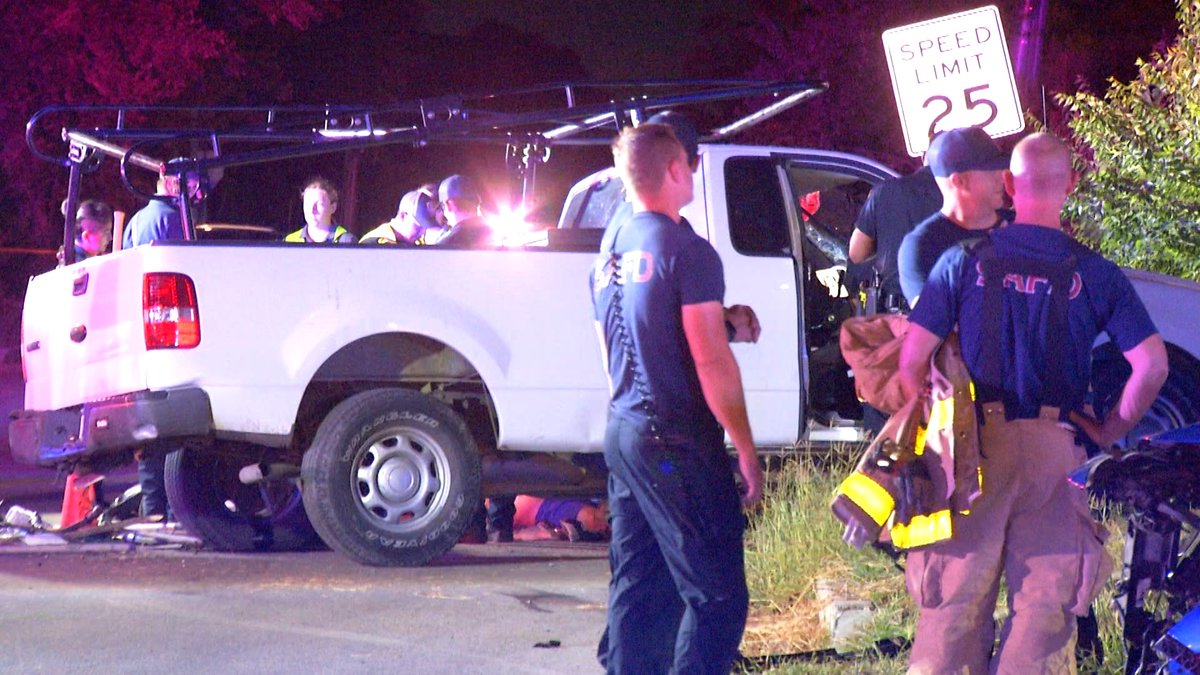 A man was killed after he was thrown from his truck during a horrific rollover accident around 11 p.m. Tuesday along West Woodlawn Avenue and Vollum Boulevard on the Northwest Side