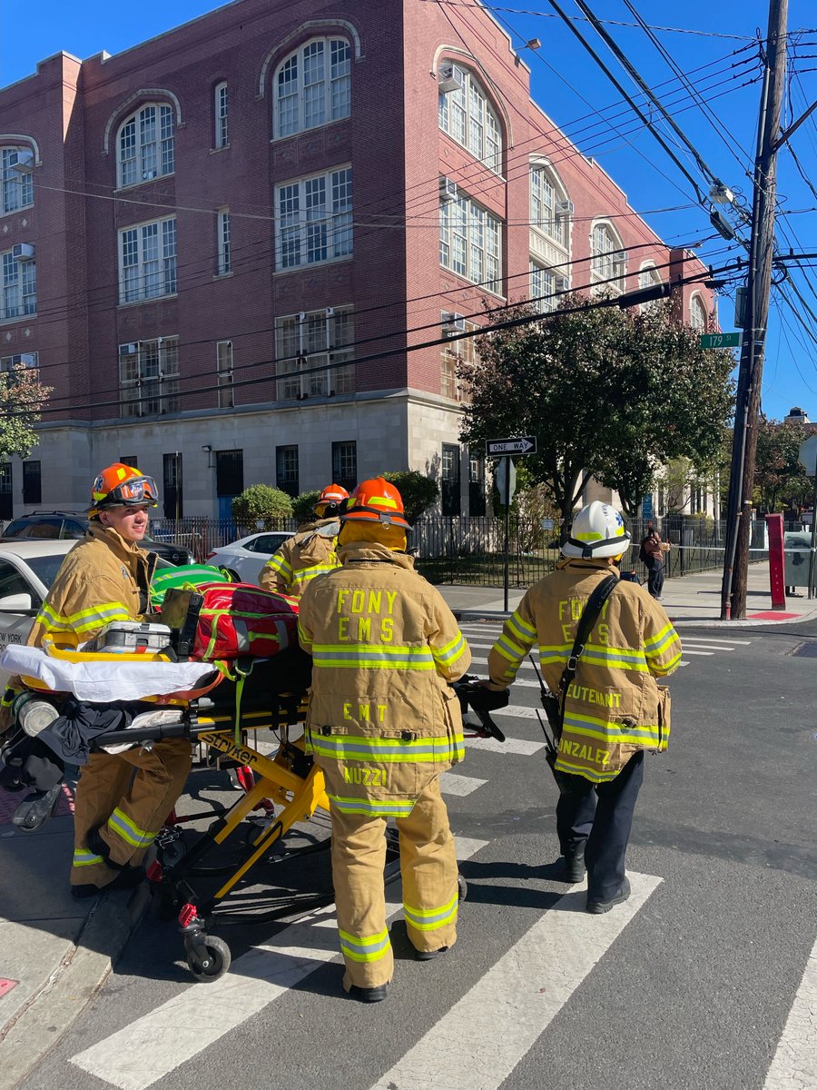 FDNY units responded to a report of a punctured gas main on Friday morning near 179th Place and Hillside Avenue in Queens. A public school in the area was evacuated. More than 100 FDNY members responded to the scene. No injuries were reported