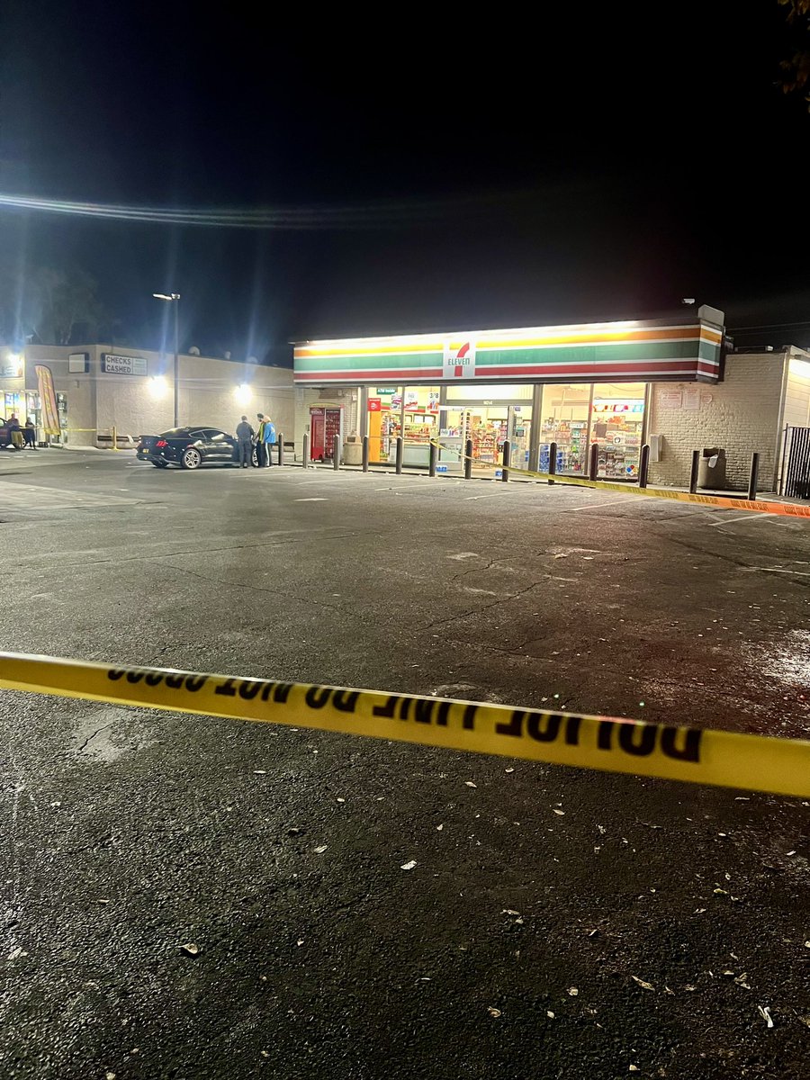 Male shot in the chest outside of 7-11 on Mills Station Road in Rancho Cordova, one person detained. Victim was transported to the hospital and is in critical condition. Patrol, CSI, and Detectives are on scene