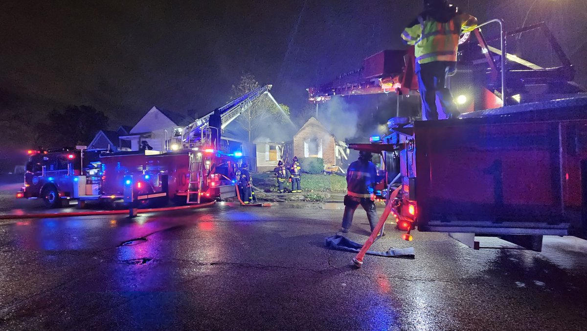 St. Louis firefighters on the scene of another first alarm fire. 2600 block of East Prairie. Vacant single story house. No injuries reported