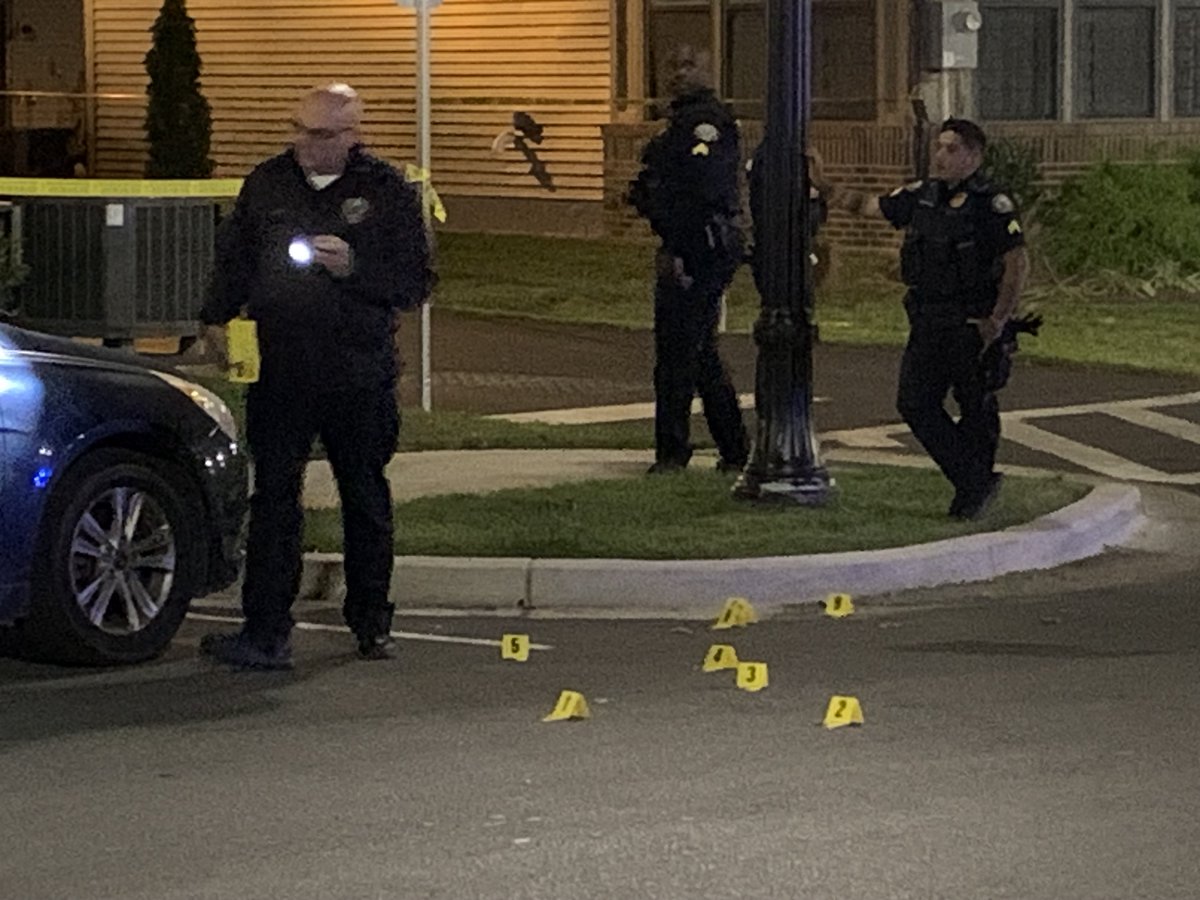 Double shooting on the 2500 block of Kirkwood Place in Hyattsville at 10:15pm. 5 suspects attempted to rob a man and woman as they returned from dinner. The man and woman were shot.