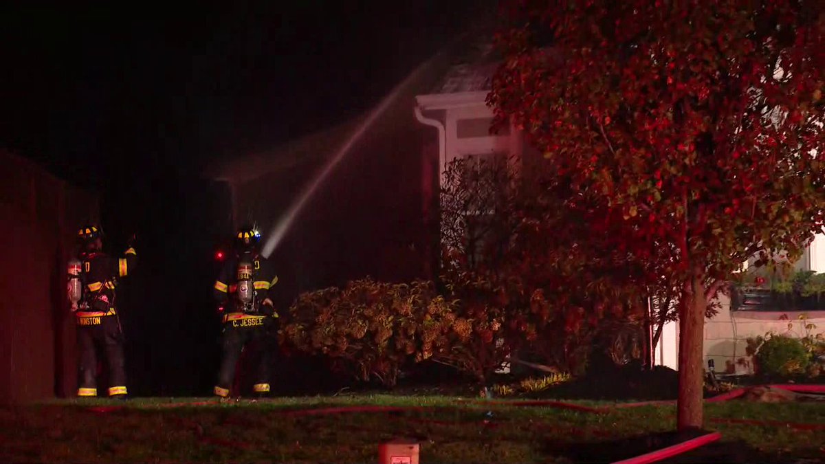 Fishers Fire Department crews are on the scene of a residence fire near 116th Street and Hoosier Road