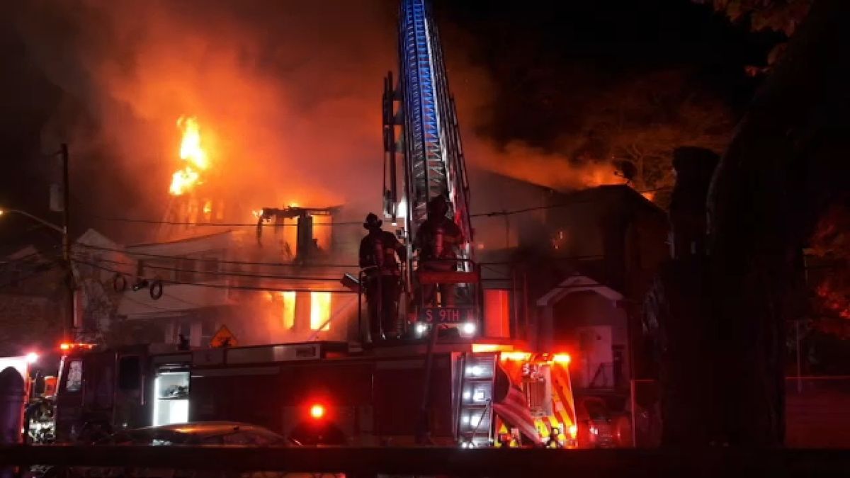 4 firefighters hurt, more than 30 displaced after fire breaks out in Newark, New Jersey