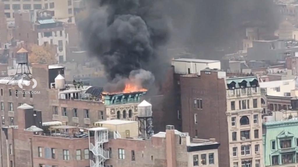 NYC fire tears into historic 12-story building in Soho