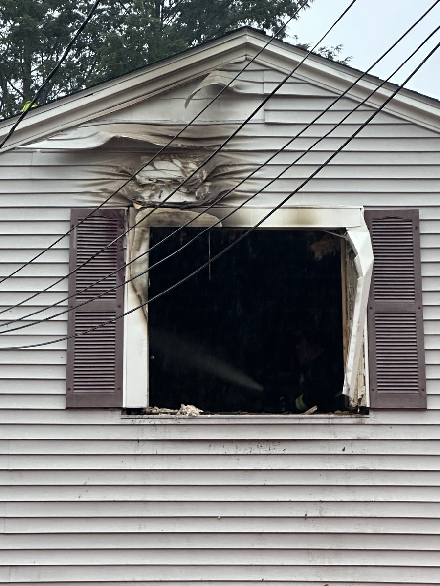 fire showing from the 2nd floor of an occupied 2 story home at 29 Keystone St. West Rox. They were able to quickly extinguish the fire and contain it to the 2nd floor. 3 residents transported ⁦@BOSTON_EMS⁩  the cause is under investigation