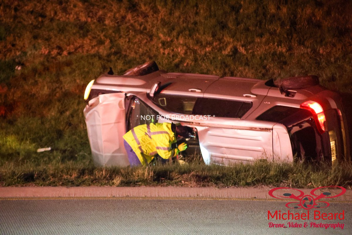 At least one person was killed Saturday after an SUV crashed through a gaurd rail and then rolled several times down the embankment of East bound 114 near white chappel