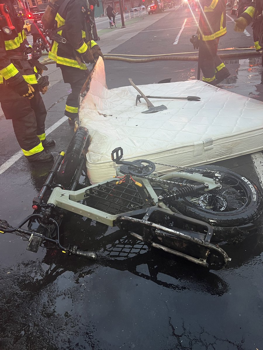 Reports of a fire at the Central Hotel 1707 Market St. units arrived to find an electric bicycle on fire in a single hotel room. The fire was quickly extinguished and the bicycle removed