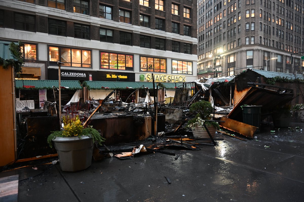 Per FDNY Fire Marshals, the fire on December 16 at the Herald Square Holiday Market in Manhattan was accidental, caused by electrical wiring