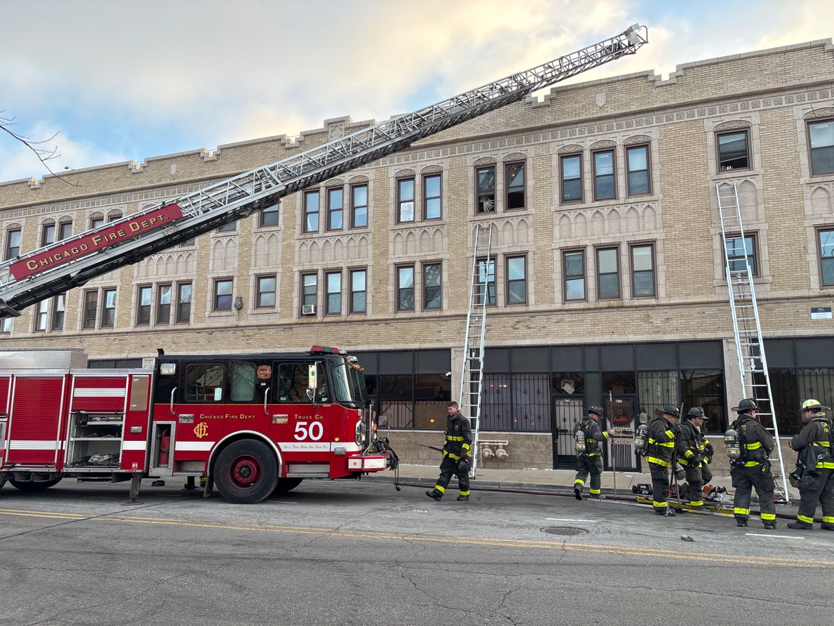 Still and box and EMS plan one fire in apartment building 7901 South Racine. Fire is out searches are Negative. EMS information not available