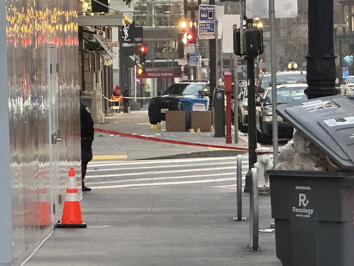 San Francisco police shoot and kill man near Union Square at 135 am.  They say night before at 630 pm he drove on to sidewalk and hit two people (woman and child) and then a bicyclist and fled scene.  Spotted him 135 am and confronted him.