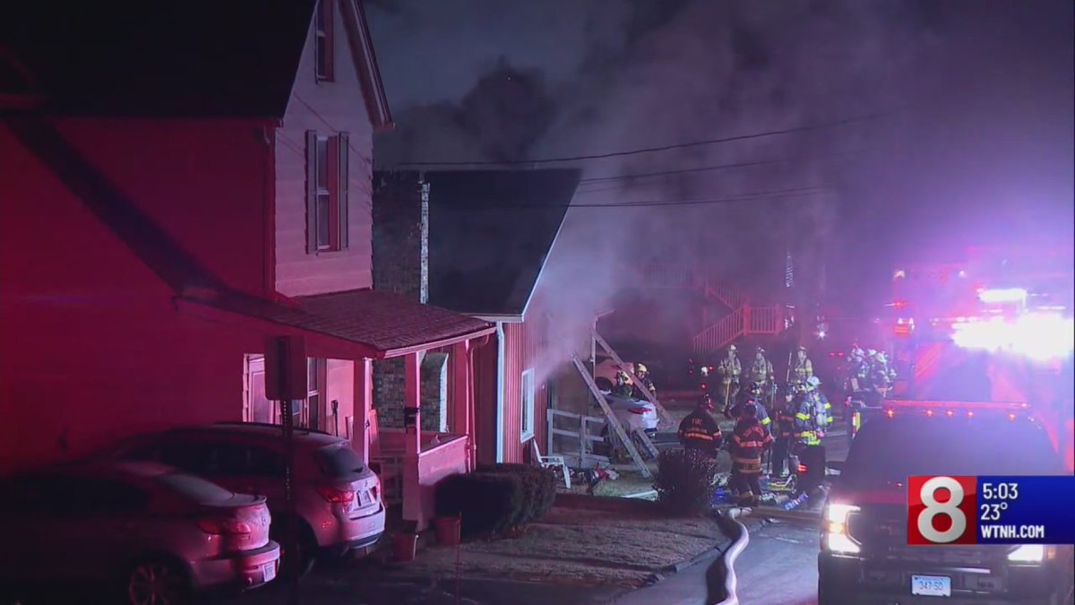 Crews are battling a house fire on Howard Avenue in Southington early Thursday morning