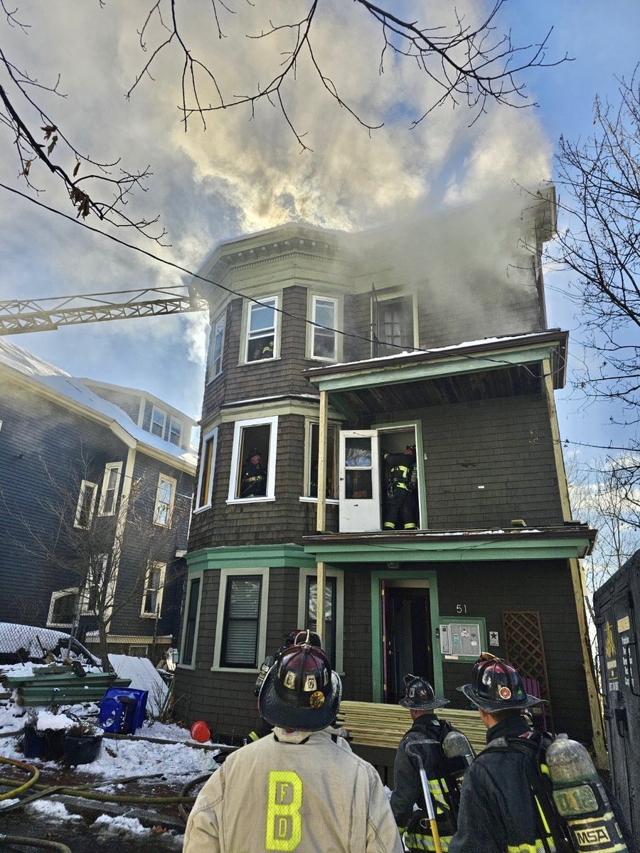 Heavy smoke showing smoke showing from the 3rd floor of an occupied building on Beech Glen street Roxbury. A  2nd alarm was ordered