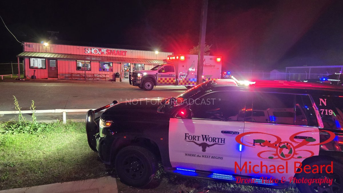 Investigating a fatal shooting at Shootsmart in North Fort Worth. 1 person has been pronounced on scene. At this time it is unknown if this was intentional or accidental. Currently waiting on PD to finish up their investigation