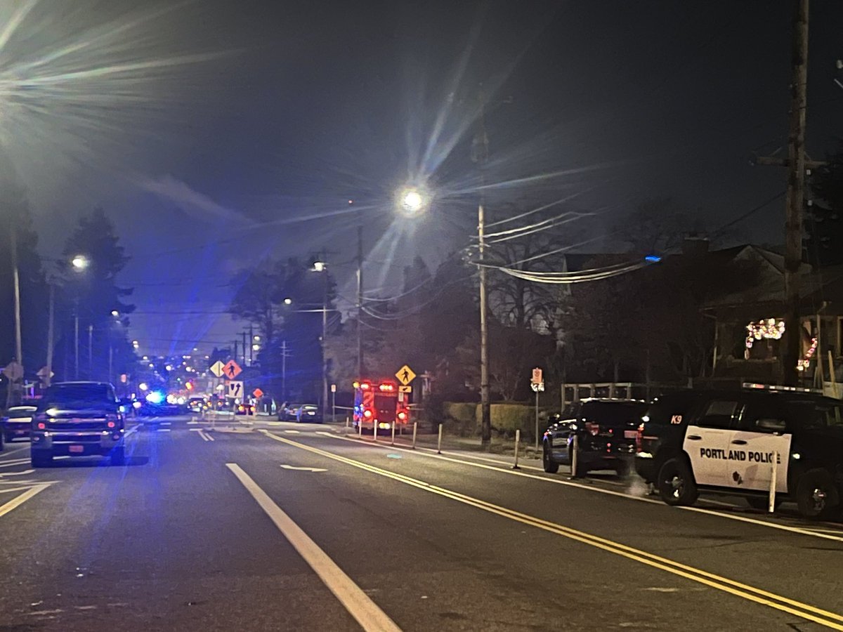 Tactical teams, K9 teams and @PortlandPolice officers operating drones are actively searching for a man armed with a rifle in N. Portland. They say he fired at least one shot inside a local bar.