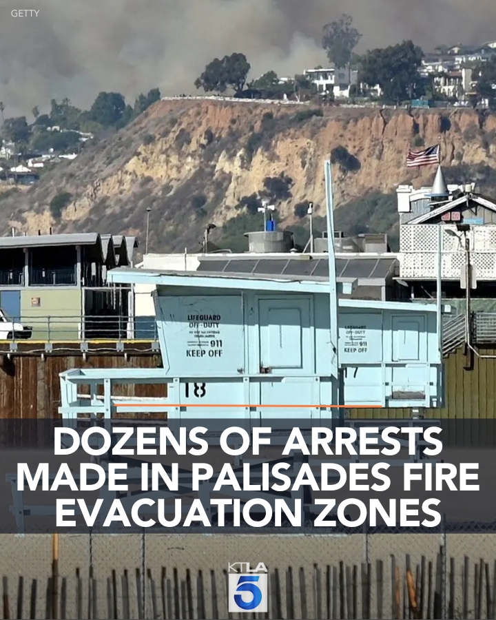 Authorities in Santa Monica said that 39 people have been arrested in evacuation zones in the last five days, 10 of whom are considered burglary suspects