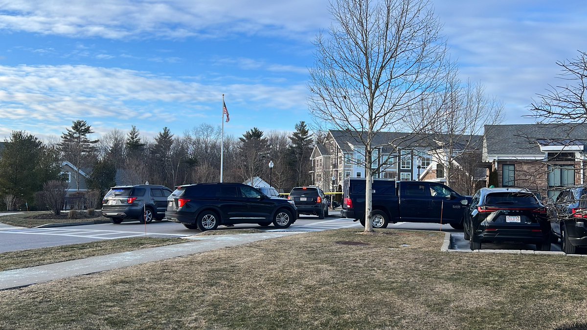 Heavy police presence at Avalon Apartments in Easton on Robert Drive. Residents tell someone was shot in this area.