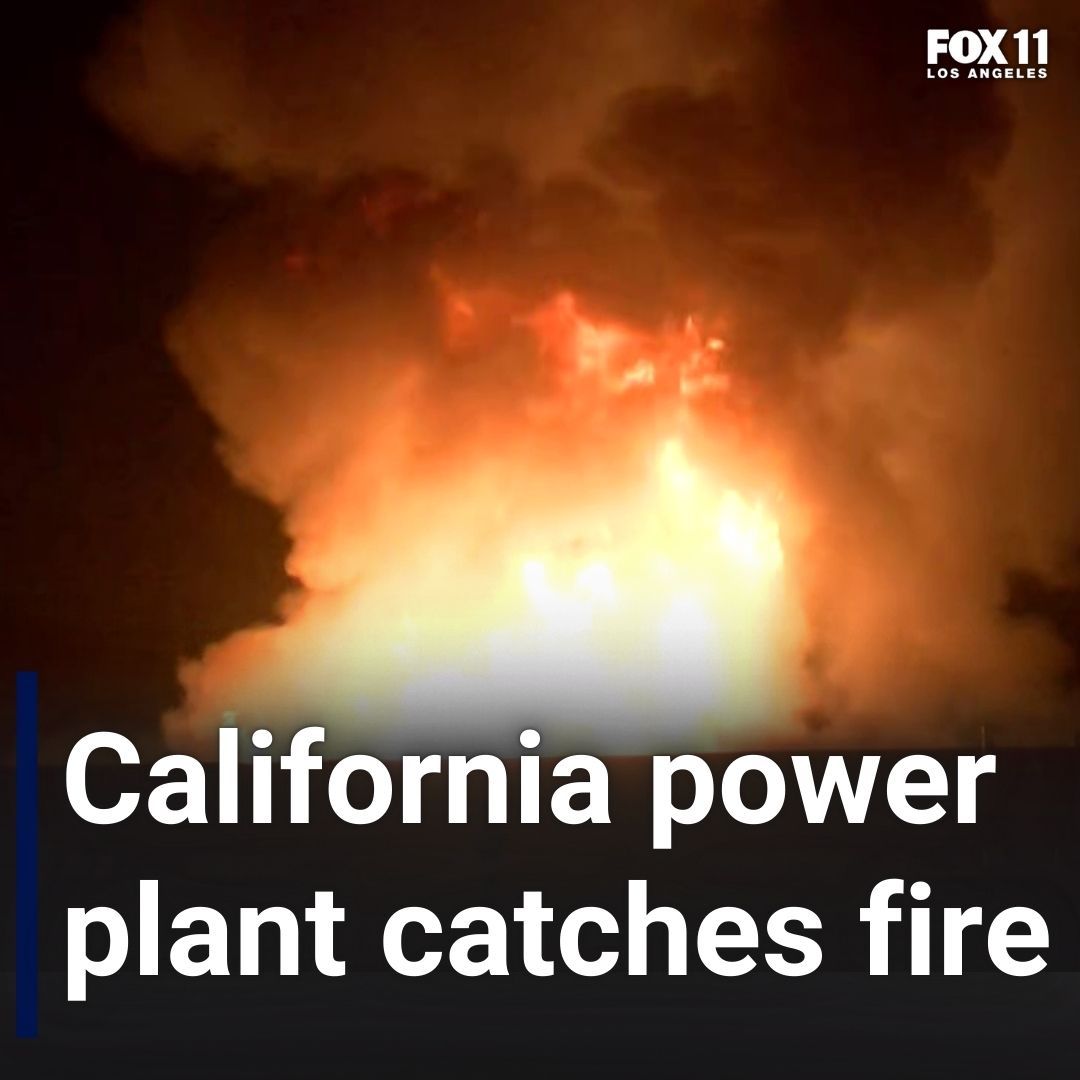 Power plant in Moss Landing, California catches fire