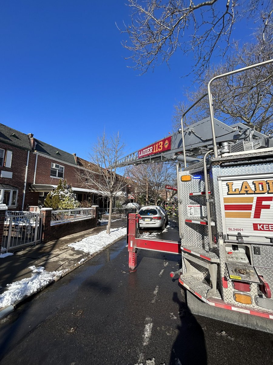 FDNY members are operating at a 2-alarm fire at 102 E 46 Street in Brooklyn