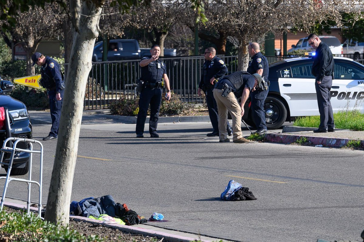 Police were called to the scene of a shooting Tuesday afternoon in Visalia.  The victim was transported to Kaweah Health for his injuries where his condition is not known at this time.