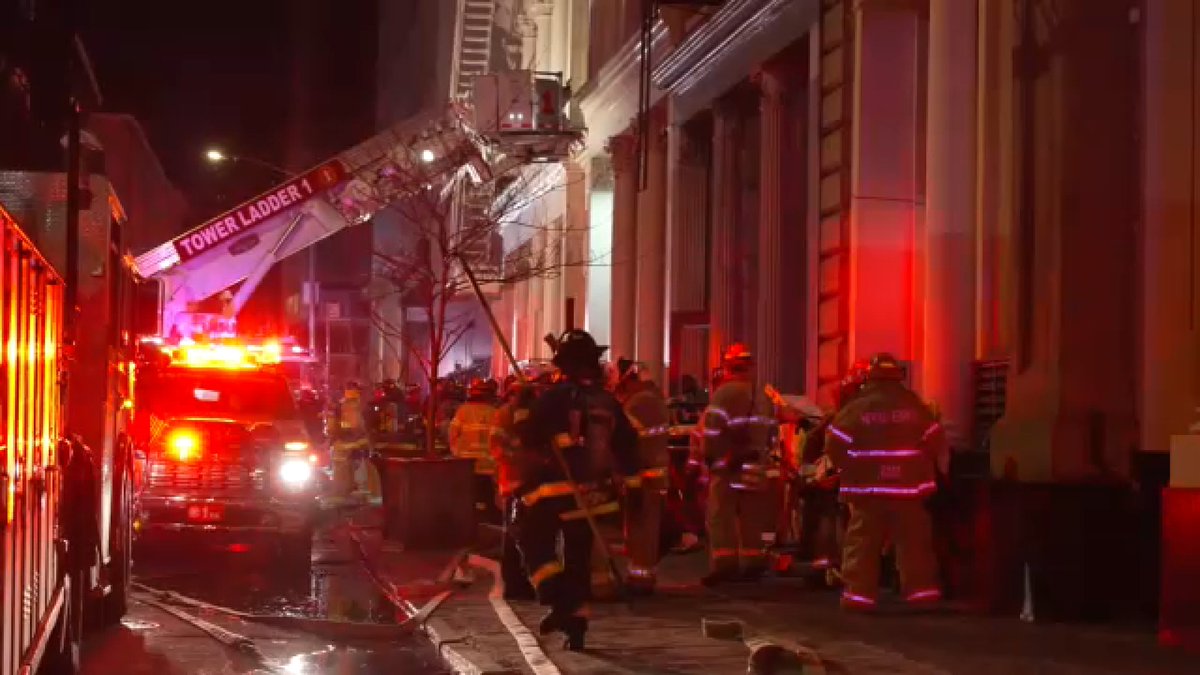 2 firefighters hurt, 20 homeless after Tribeca building fire in Manhattan