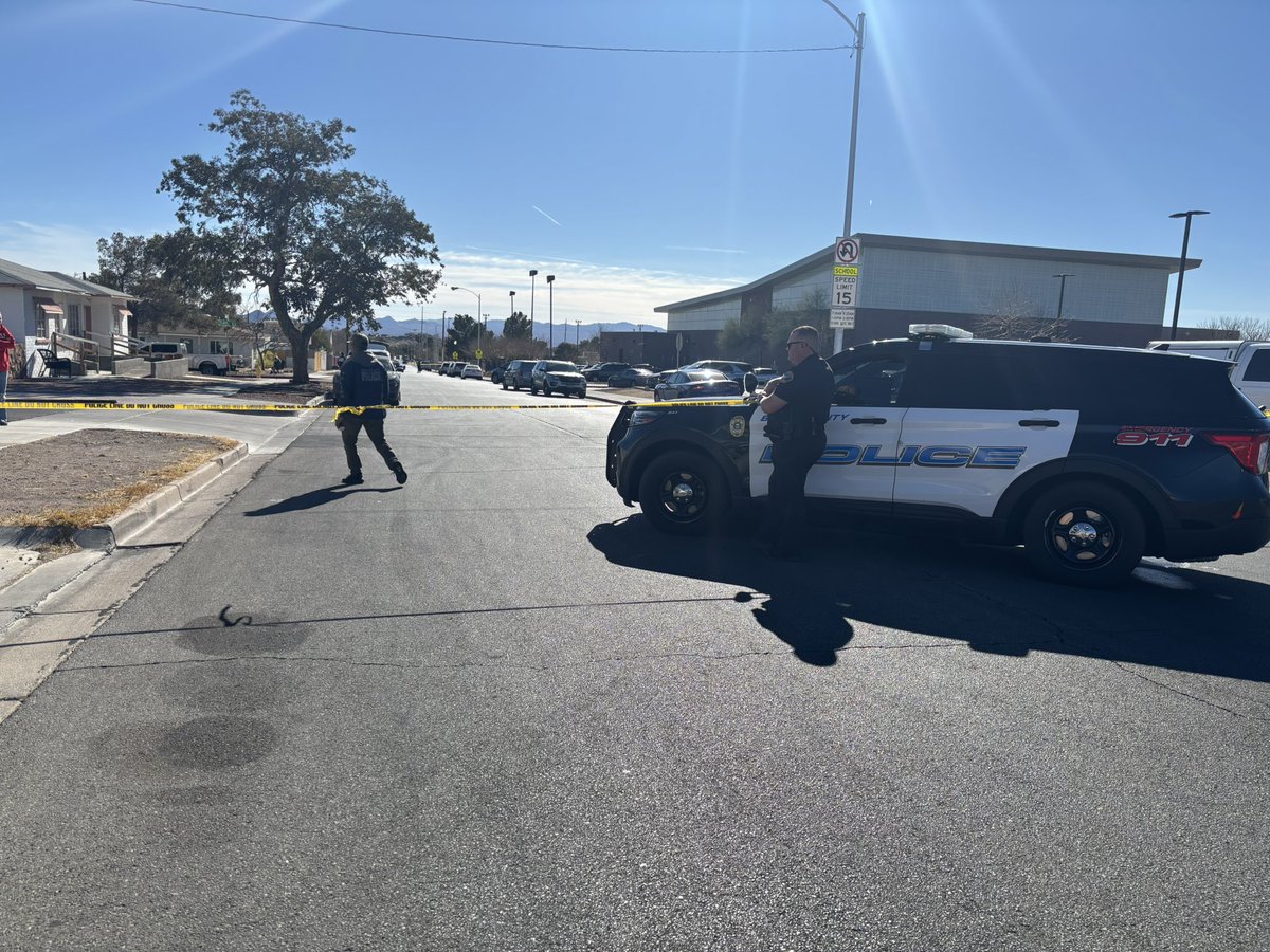 Boulder City Police are investigating an officer involved shooting involving a LVMPD officer. Metro confirmed an officer was involved, but not injured. This is a look at the scene near 6th St. and Avenue G.