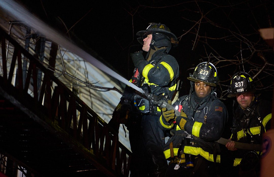 Fire marshals in Brooklyn are investigating what caused a ferocious, four-alarm fire on Saturday night that left 10 families homeless