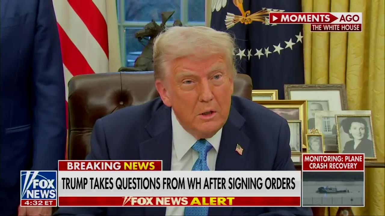 Trump: We're gonna put tariffs on chips. We're gonna put tariffs on oil and gas. That'll happen fairly soon. I think around the 18th of February