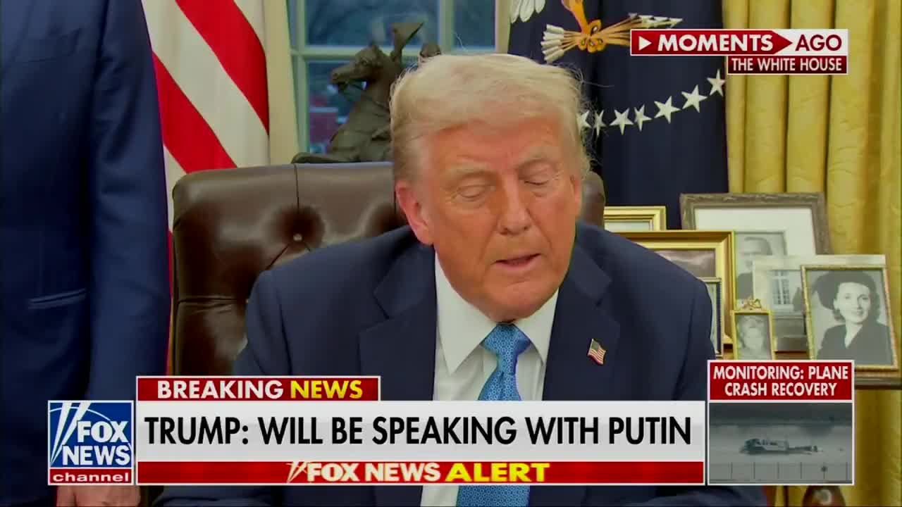 Trump indicates he's already talking with Putin but adds, I just don't want to say that