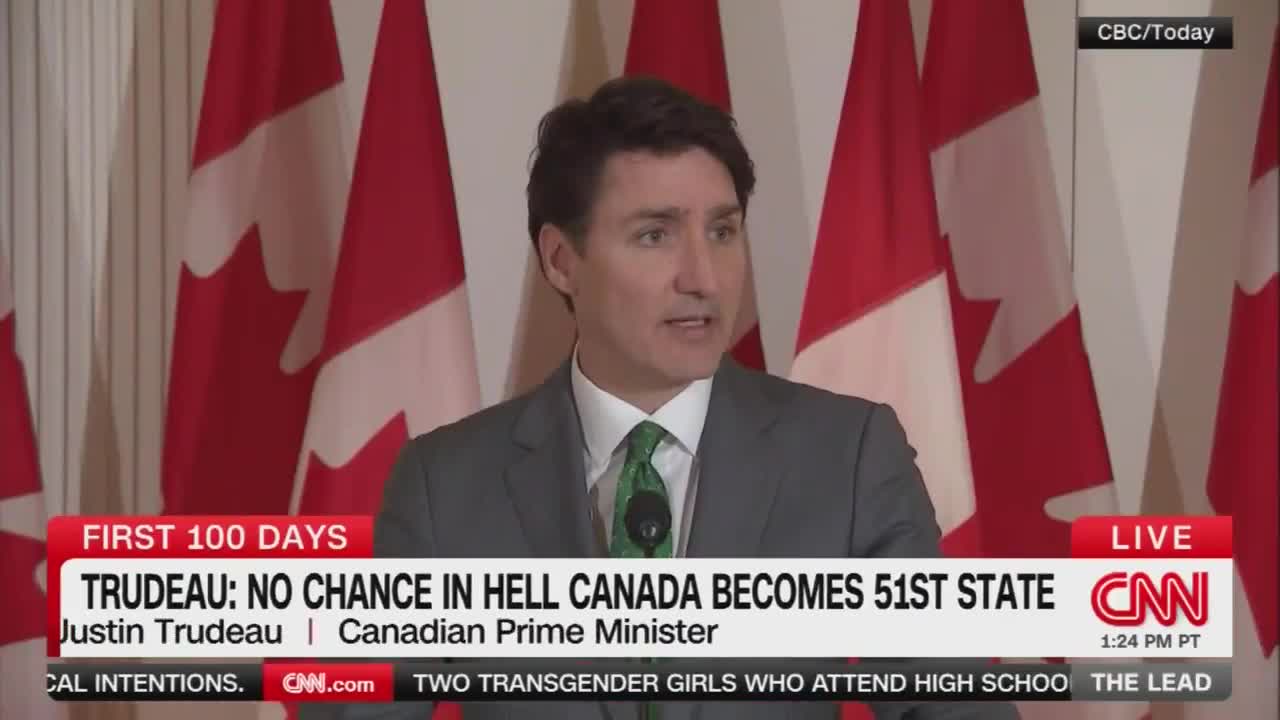 Trudeau: There's not a snowball's chance in hell that Canada will ever be the 51st state