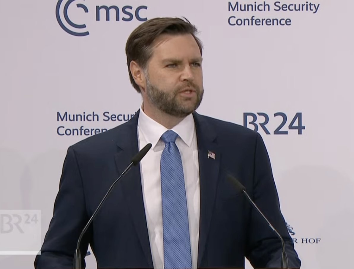 In a highly anticipated appearance at MSC2025, US  VP JD Vance comes out swinging against what he sees as censorship and limits on free speech in the EU.  He criticizes EU commissars who shut down social media the minute they spot what they call hateful comment