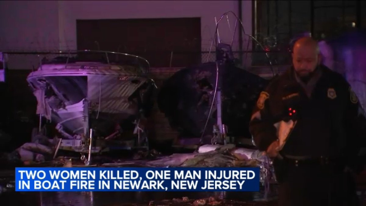 2 people killed in boat fire on a Newark alley