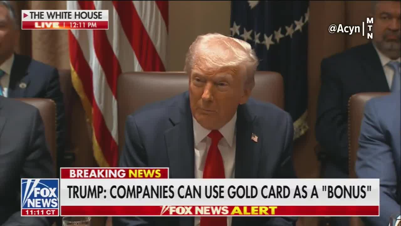 Trump suggesting the country could make $50 trillion on selling gold cards if they can find 10 million people willing to pay $5 million